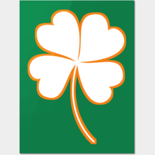St patricks day shamrock Posters and Art